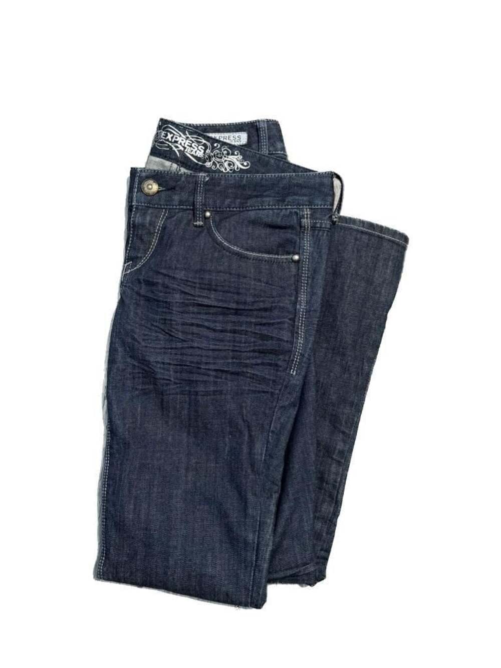 Y2K Express Zelda Barely Boot Slim Fit Ultra Low Rise Jeans Women's Size 4S